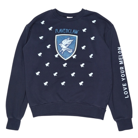 Harry Potter x Love Your Melon Ravenclaw Sweatshirt Thick Badger Cotton XS Navy